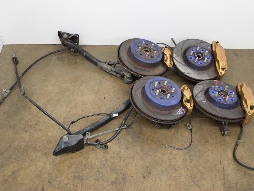 JDM 02-05 SUBARU IMPREZA WRX V7 STI 5X100 FRONT AND REAR DISCS BRAKES CALIPERS BREMBO SET OF 4: Image 2