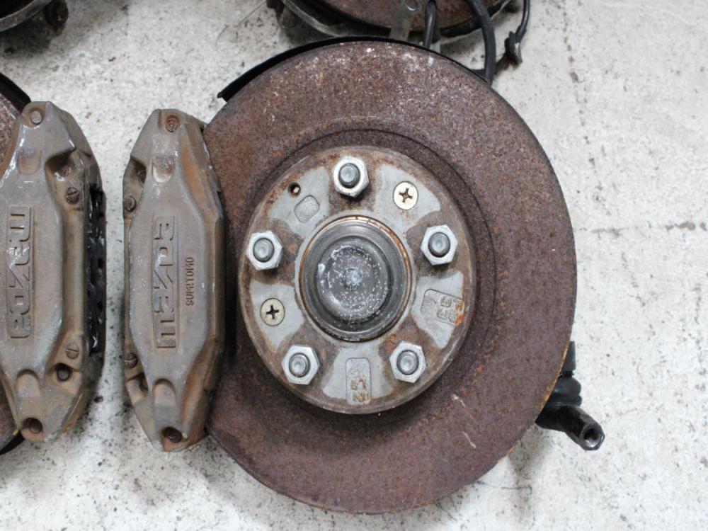 JDM MAZDA RX7 FD FRONT & REAR SPINDLES WITH CALIPERS SET OF ALL 4 : Image 3