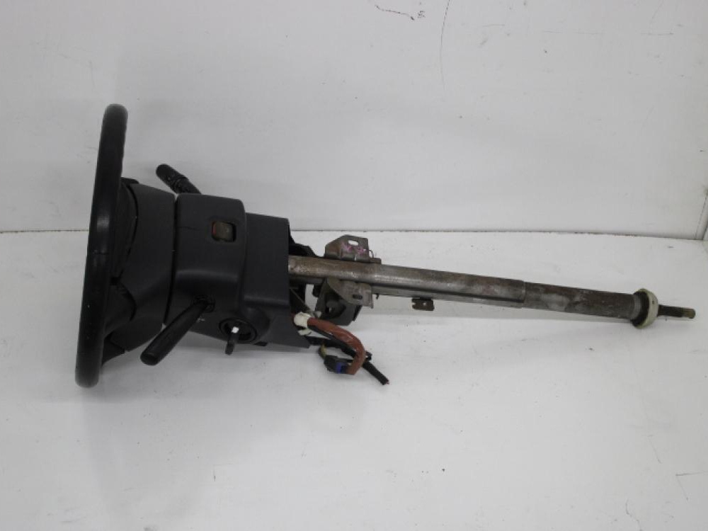 JDM SUBARU STERRING WHEEL & COLUMN BAR W/IGNITION CYLINDER: Image 1