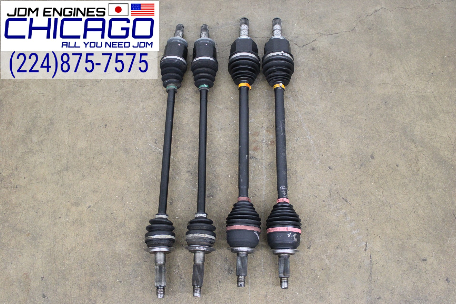 JDM 2008-2014 SUBARU STI IMPREZA OEM FRONT AND REAR AXLES