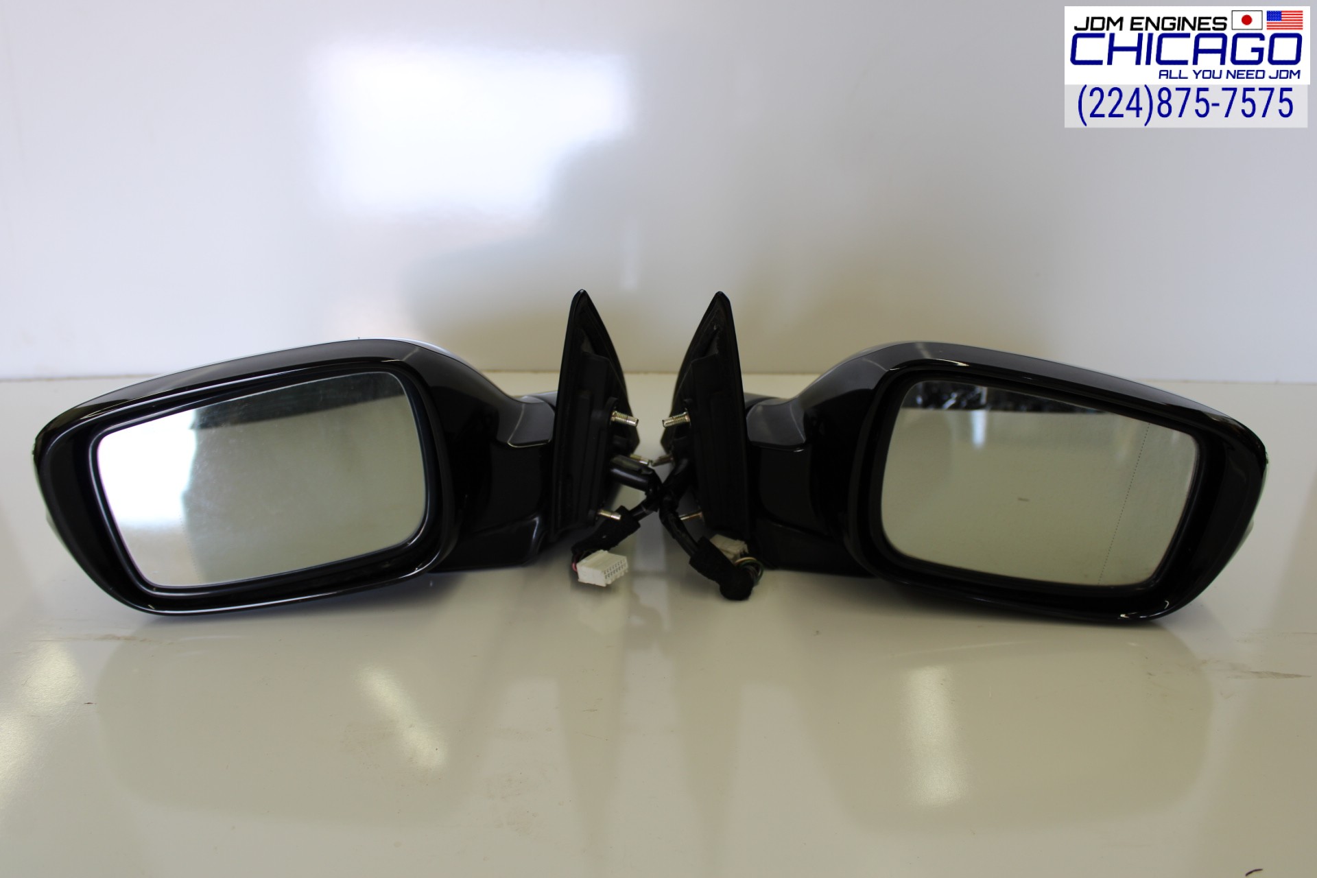 JDM 09-12 ACURA RL LEFT+RIGHT SIDES DOOR MIRRORS POWER, SIGNAL, BLACK
