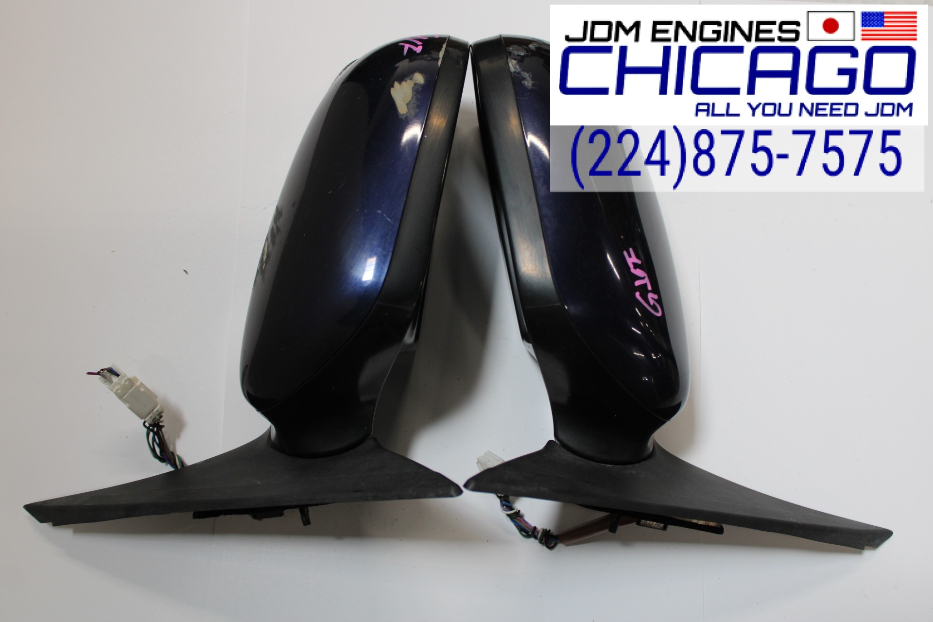 JDM 2008-2014 SUBARU IMPREZA WRX STI SIDE VIEW MIRROR SET OF 2 LEFT/RIGHT OEM