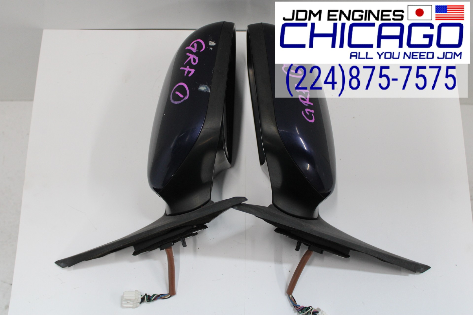 JDM 2008-2014 SUBARU IMPREZA WRX STI SIDE VIEW MIRROR SET OF 2 LEFT/RIGHT OEM