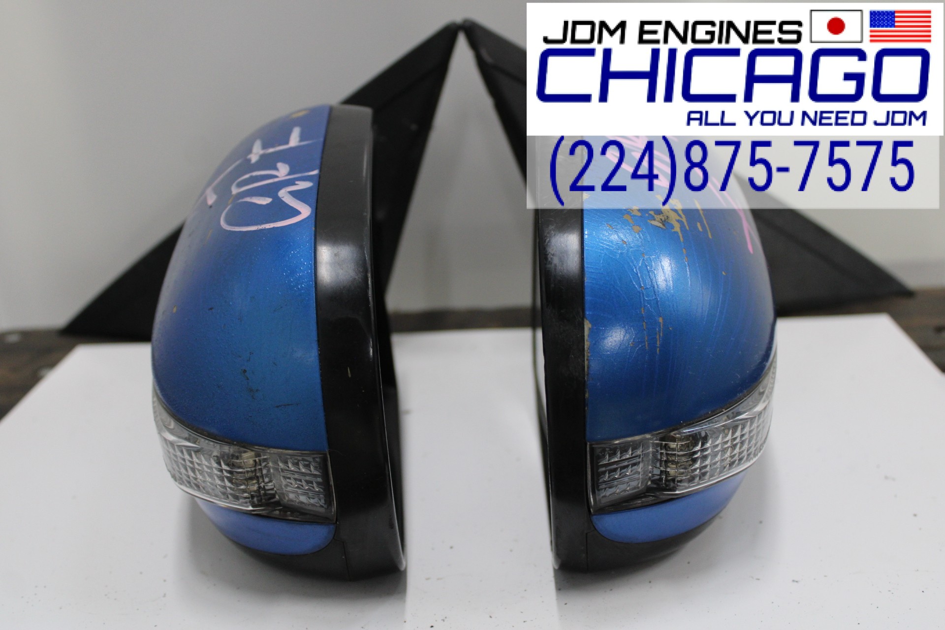 JDM 2008-2014 SUBARU IMPREZA WRX STI SIDE VIEW MIRROR SET OF 2 LEFT/RIGHT OEM