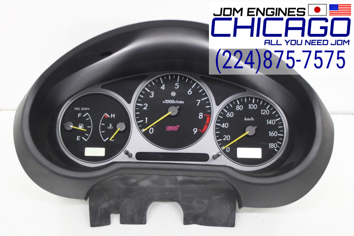 JDM 01-02 SUBARU IMPREZA WRX STI V7 CLUSTER W/CLUSTER HOOD