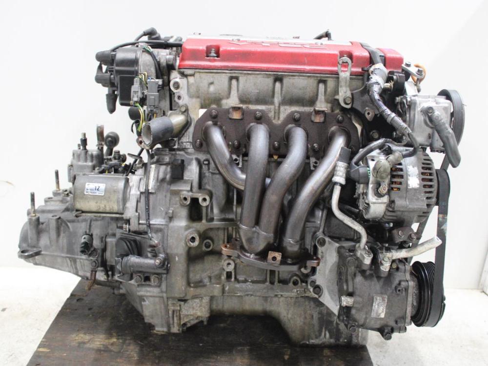 JDM 92-96 HONDA PRELUDE SIR H22A 2.2L DOHC VTEC OBD1 BLACK TOP ENGINE + 5SPEED M/T : Image 3