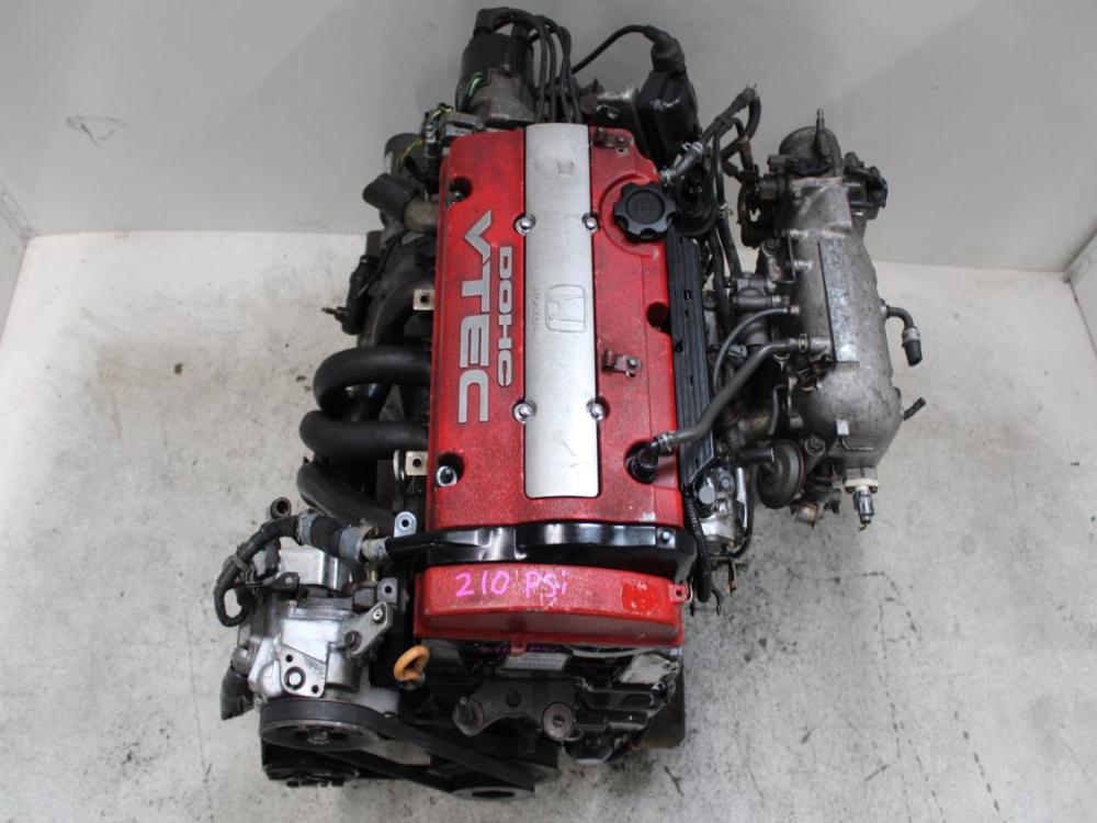 JDM 92-96 HONDA PRELUDE SIR H22A 2.2L DOHC VTEC OBD1 BLACK TOP ENGINE + 5SPEED M/T : Image 7