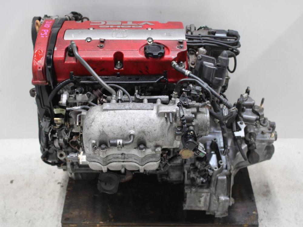 JDM 92-96 HONDA PRELUDE SIR H22A 2.2L DOHC VTEC OBD1 BLACK TOP ENGINE + 5SPEED M/T : Image 5