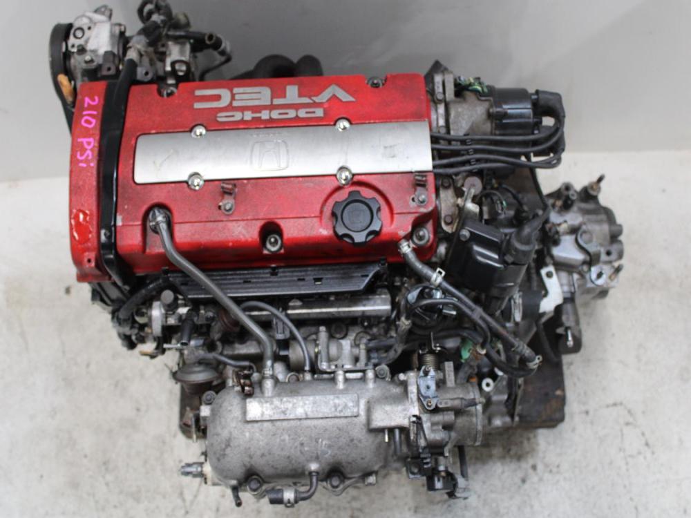 JDM 92-96 HONDA PRELUDE SIR H22A 2.2L DOHC VTEC OBD1 BLACK TOP ENGINE + 5SPEED M/T : Image 6