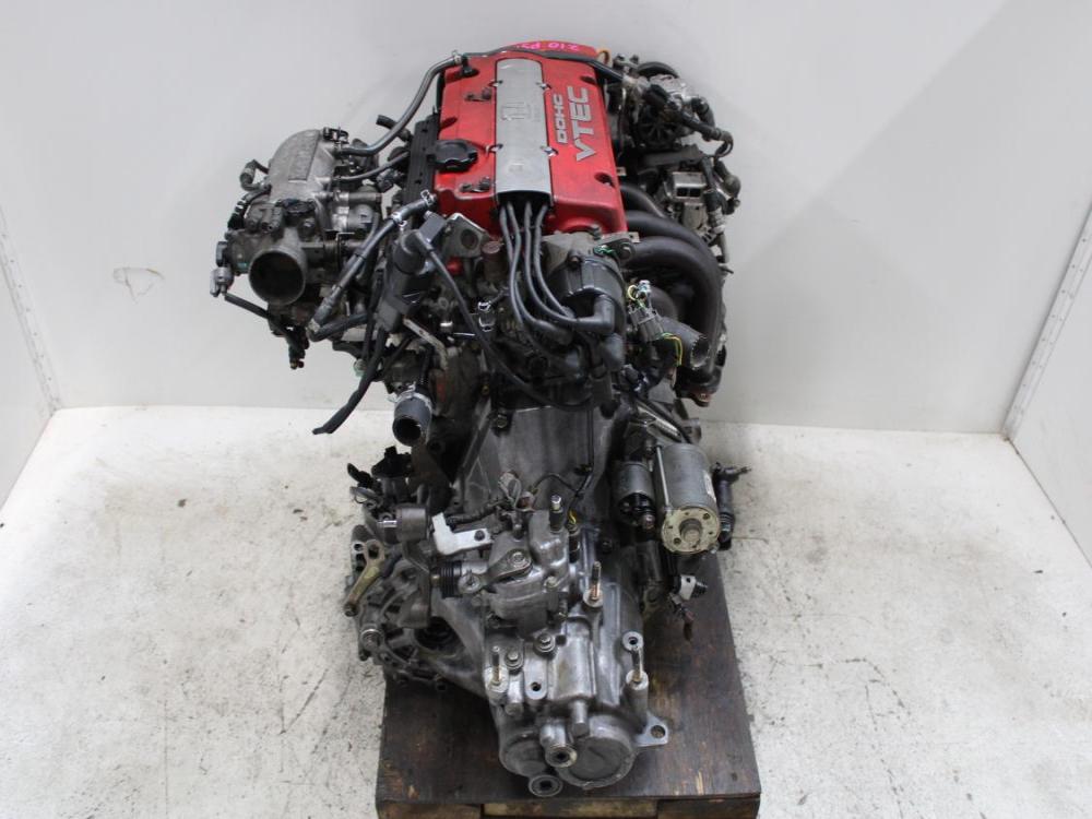 JDM 92-96 HONDA PRELUDE SIR H22A 2.2L DOHC VTEC OBD1 BLACK TOP ENGINE + 5SPEED M/T : Image 10