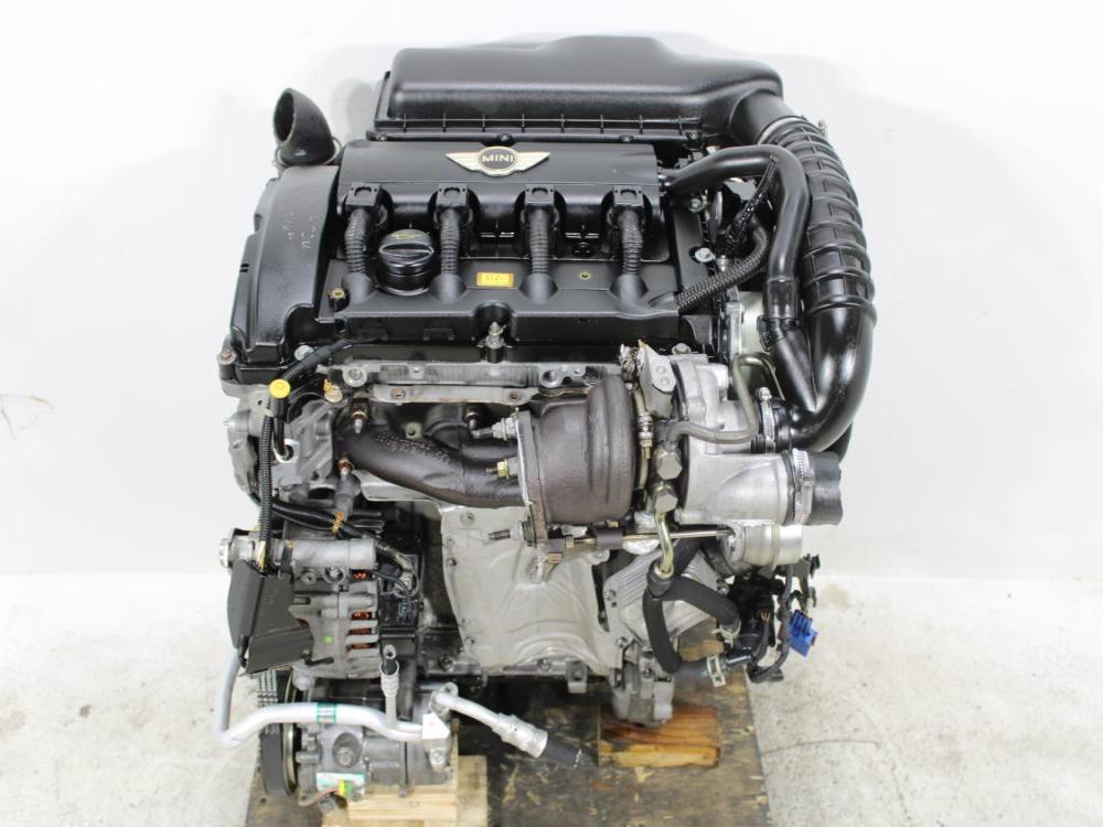 2007-2010 MINI COOPER-S N14B16AB 1.6L TURBOCHARGED ENGINE WITH WIRING AND ECU N14: Image 1