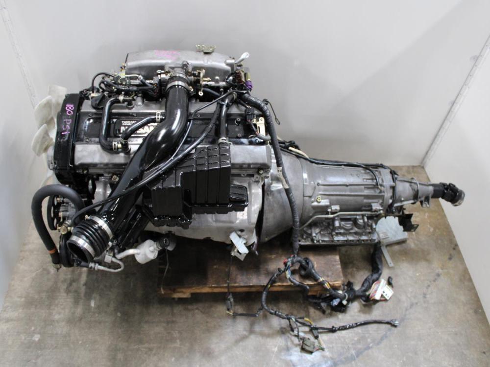 JDM RB25DE R33 NON TURBO  ENGINE AND AUTOMATIC TRANSMISSION WITH WRING & ECU: Image 1