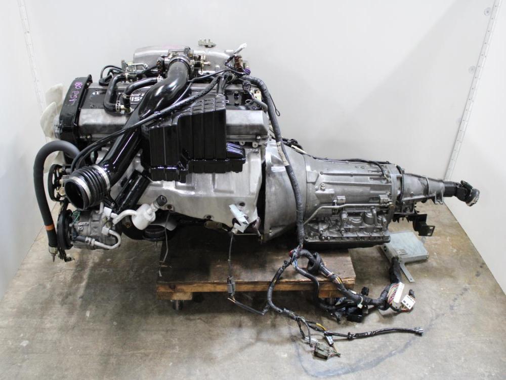 JDM RB25DE R33 NON TURBO  ENGINE AND AUTOMATIC TRANSMISSION WITH WRING & ECU: Image 2