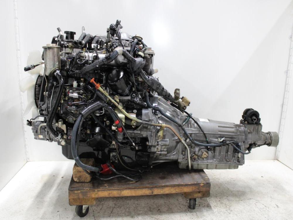 JDM 1KZ-TE TOYOTA HILUX 4CYL 3.0L TURBO DIESEL ENGINE WITH RWD AUTO TRANSMISSION: Image 3