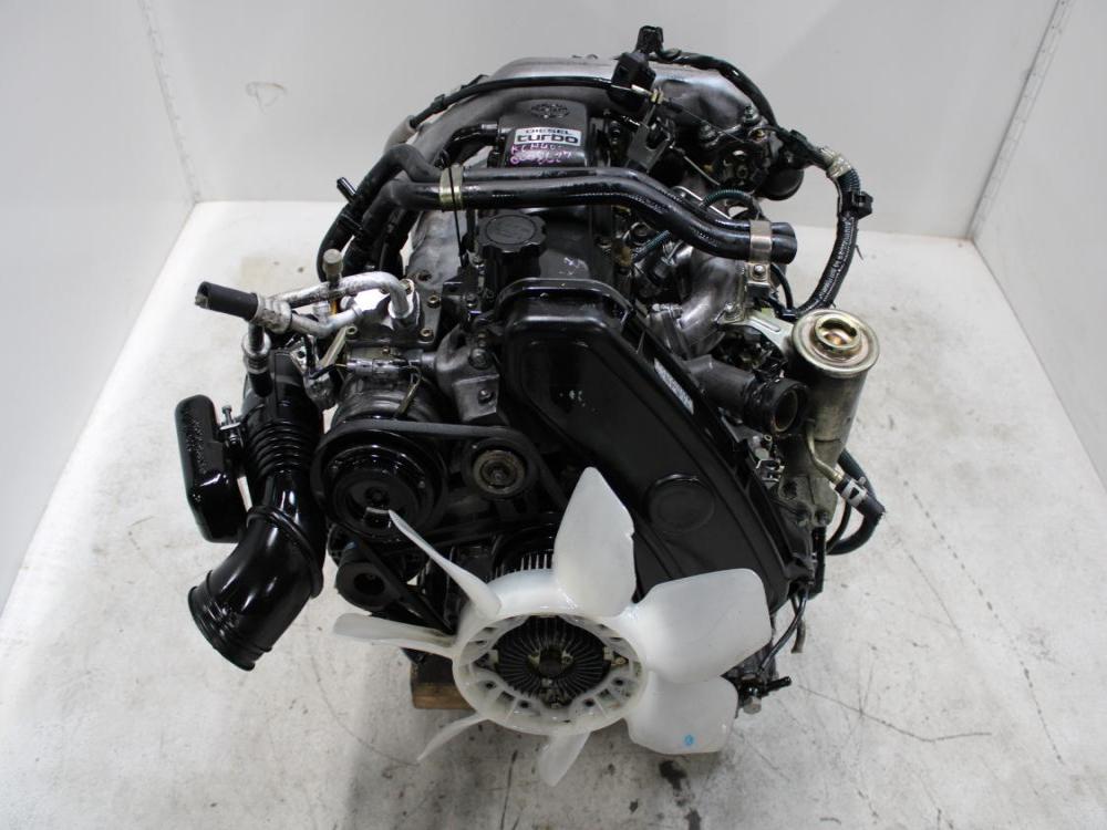 JDM 1KZ-TE TOYOTA HILUX 4CYL 3.0L TURBO DIESEL ENGINE WITH RWD AUTO TRANSMISSION: Image 5