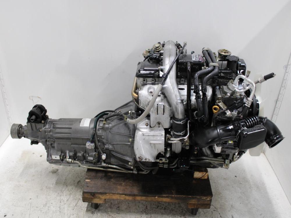 JDM 1KZ-TE TOYOTA HILUX 4CYL 3.0L TURBO DIESEL ENGINE WITH RWD AUTO TRANSMISSION: Image 7