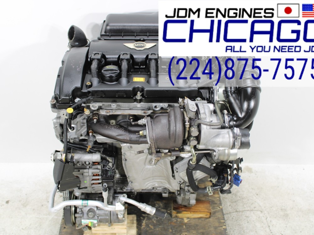 2007-2010 MINI COOPER-S N14B16AB 1.6L TURBOCHARGED ENGINE WITH WIRING AND ECU N14