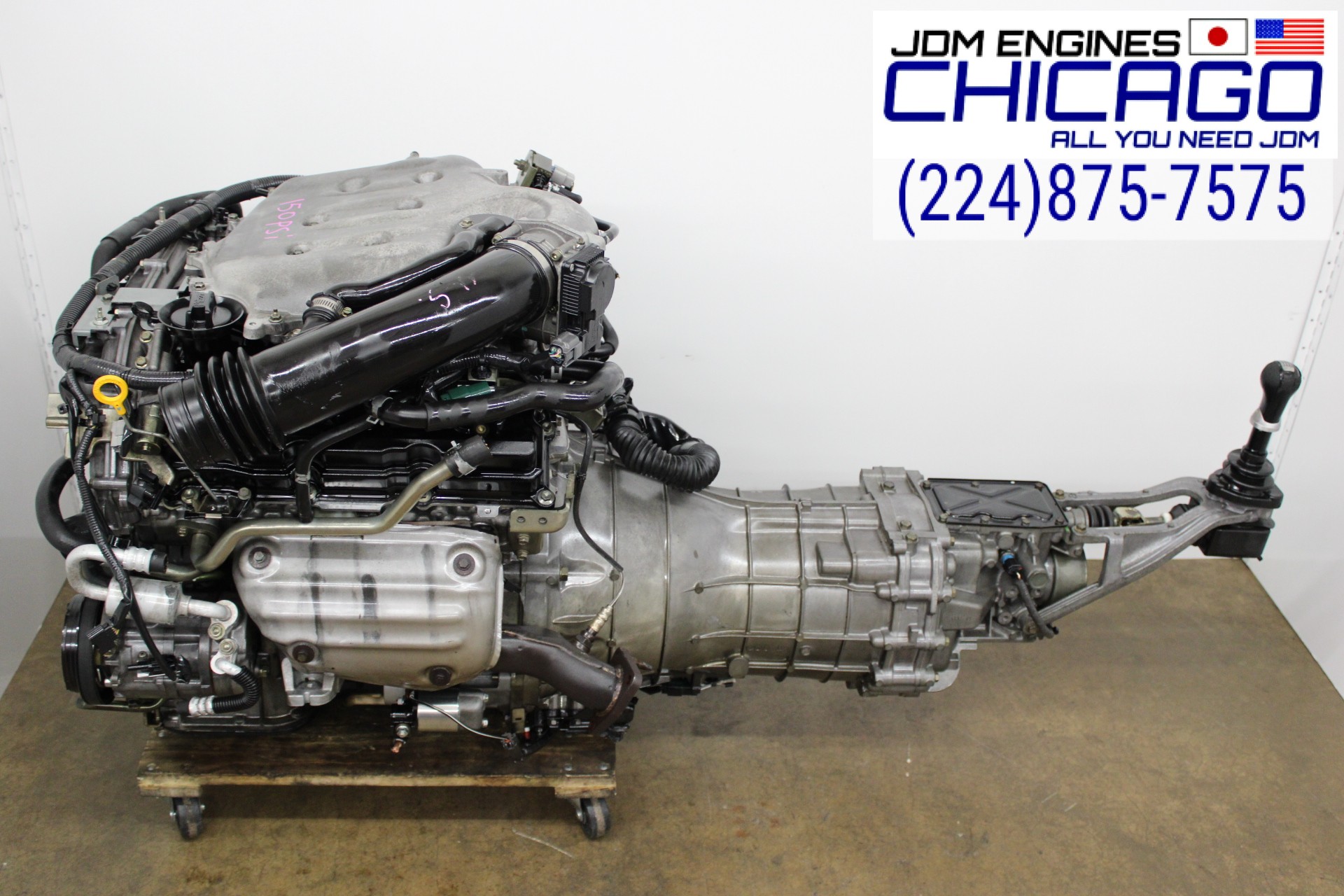 JDM 2003-2006 NISSAN 350Z INFINITI G35 VQ35-DE ENGINE WITH 6 SPD MAN/TRANS WIRING & ECU