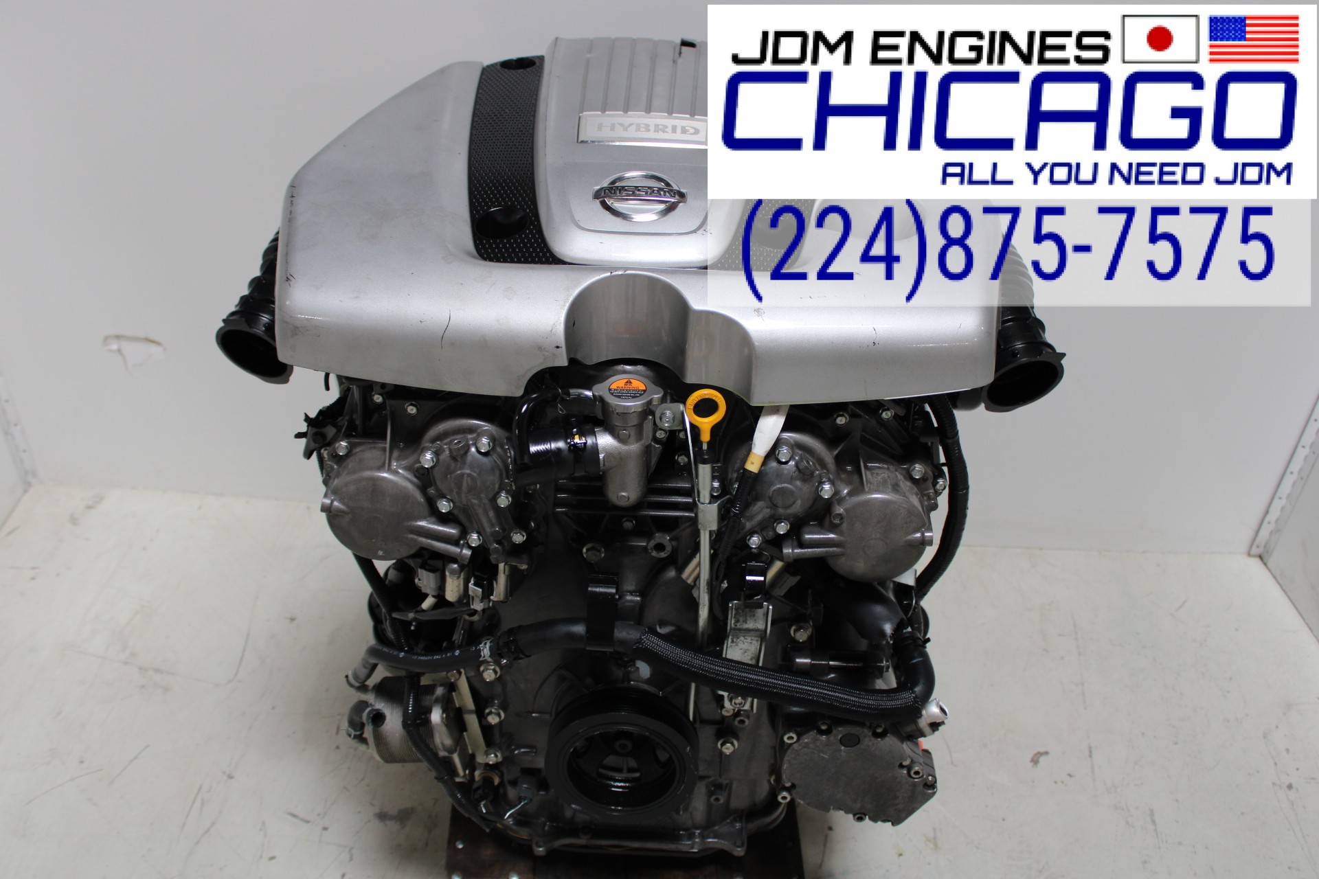 JDM 2012-2013 INFINITI M35H VQ35 3.5L V6 RWD HYBRID ENGINE 