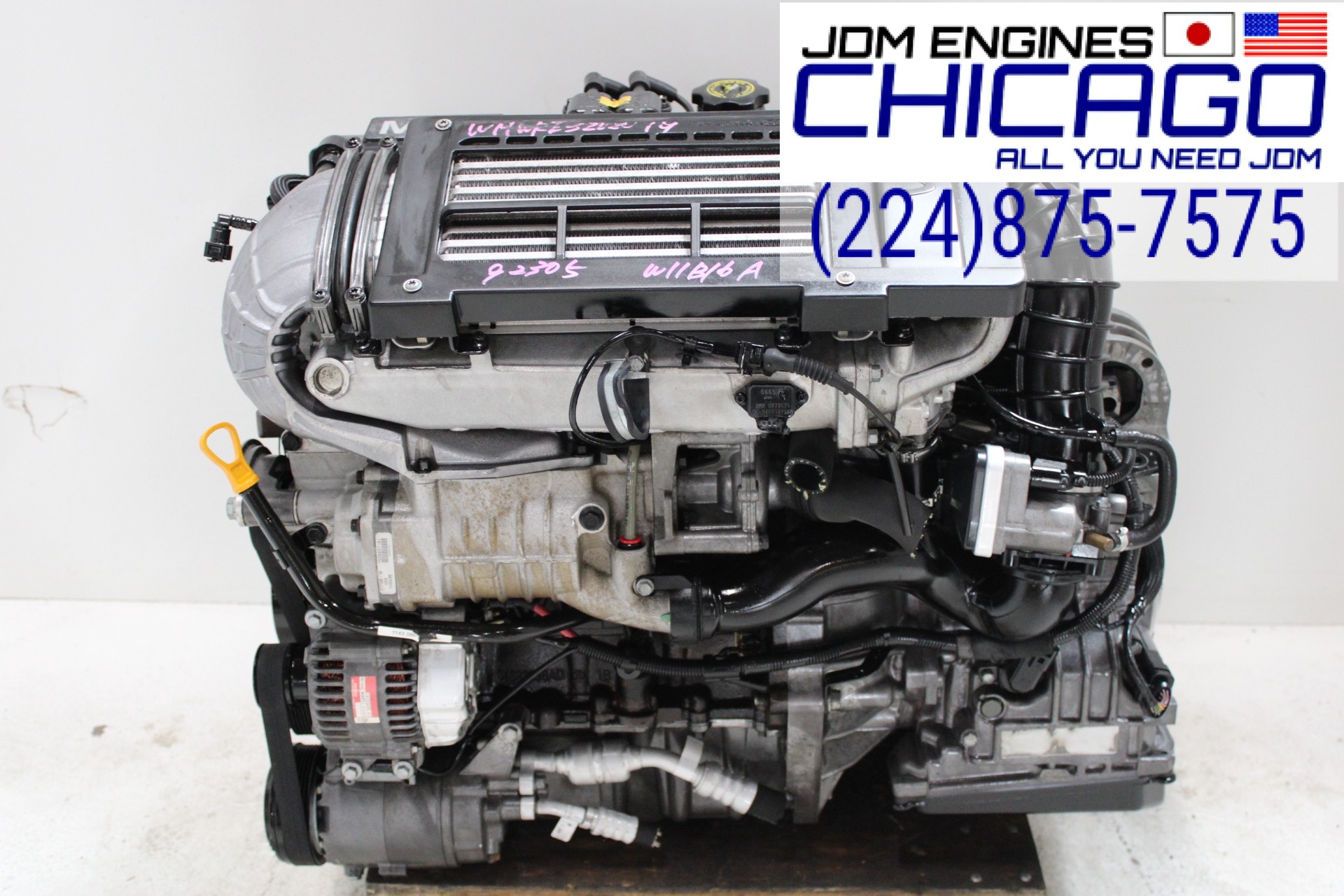 2002-2006 MINI COOPER SUPERCHARGED W11B16A 1.6L 4CYL ENGINE + AUTO TRANSMISSION