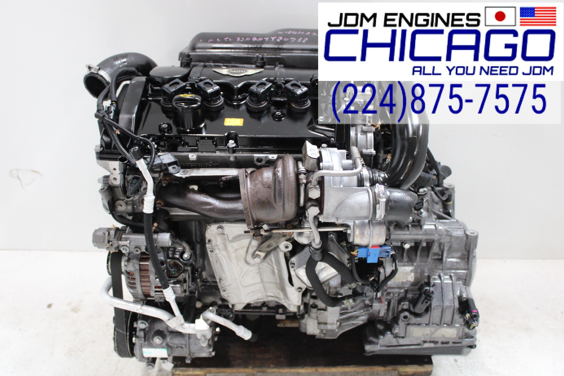 JDM 11-15 MINI COOPER S TURBOCHARGER 1.6L ENGINE WITH AUTO TRANS WIRING & ECU N18