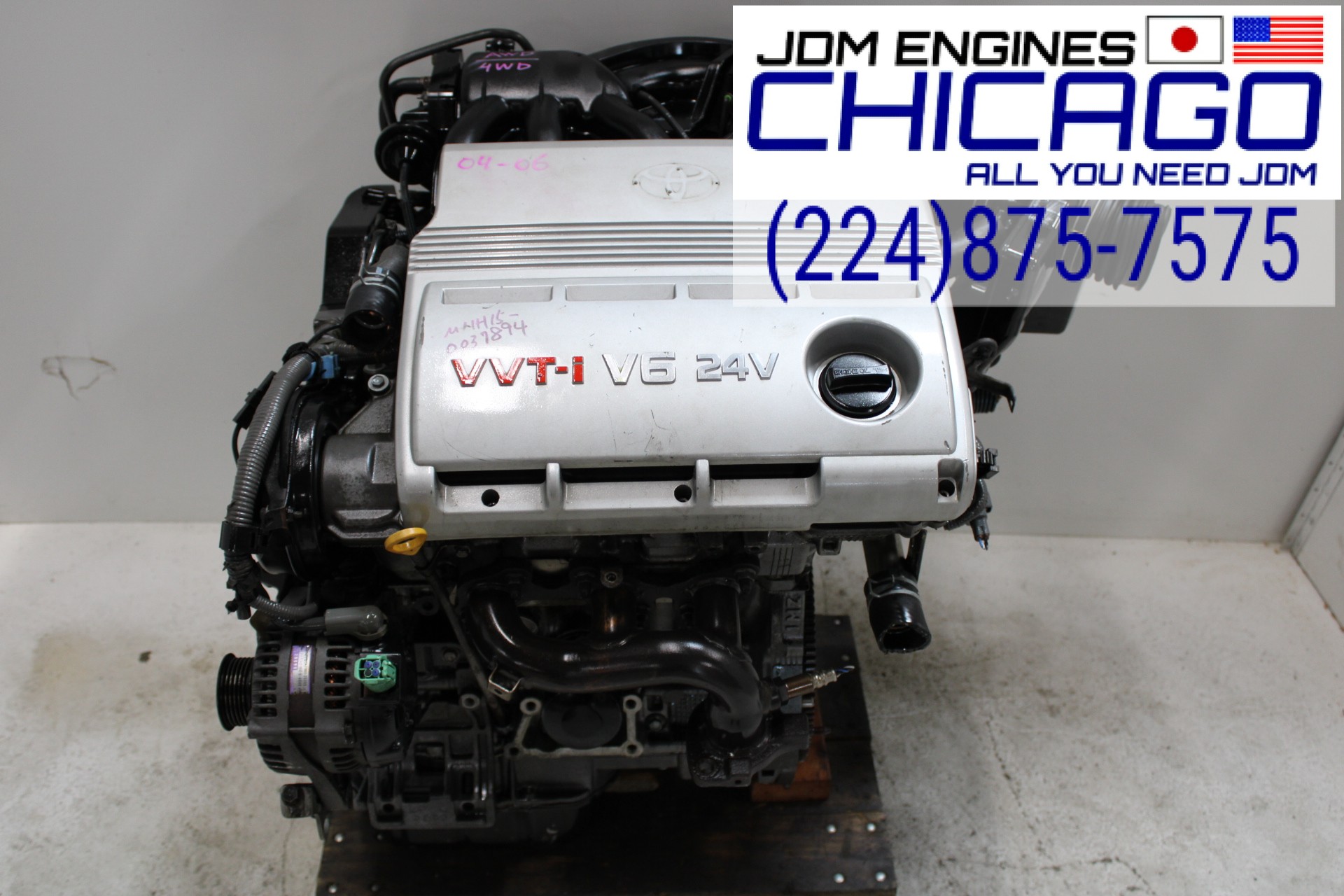 JDM 04-06 TOYOTA CAMRY, HIGHLANDER, LEXUS RX300 AWD1MZ-FE 3.0L REPLACEMENT FOR 3MZ-FE 3.3L 