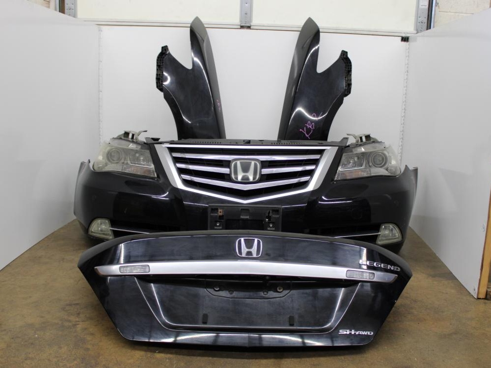 JDM ACURA RL KB2 09-12 HONDA LEGEND FRONT END NOS CUT HEAD LIGHTS, FENDERS, FRONT BUMPER FOG LIGHTS, RADIATOR, AC RADIATOR, TRUNK: Image 8